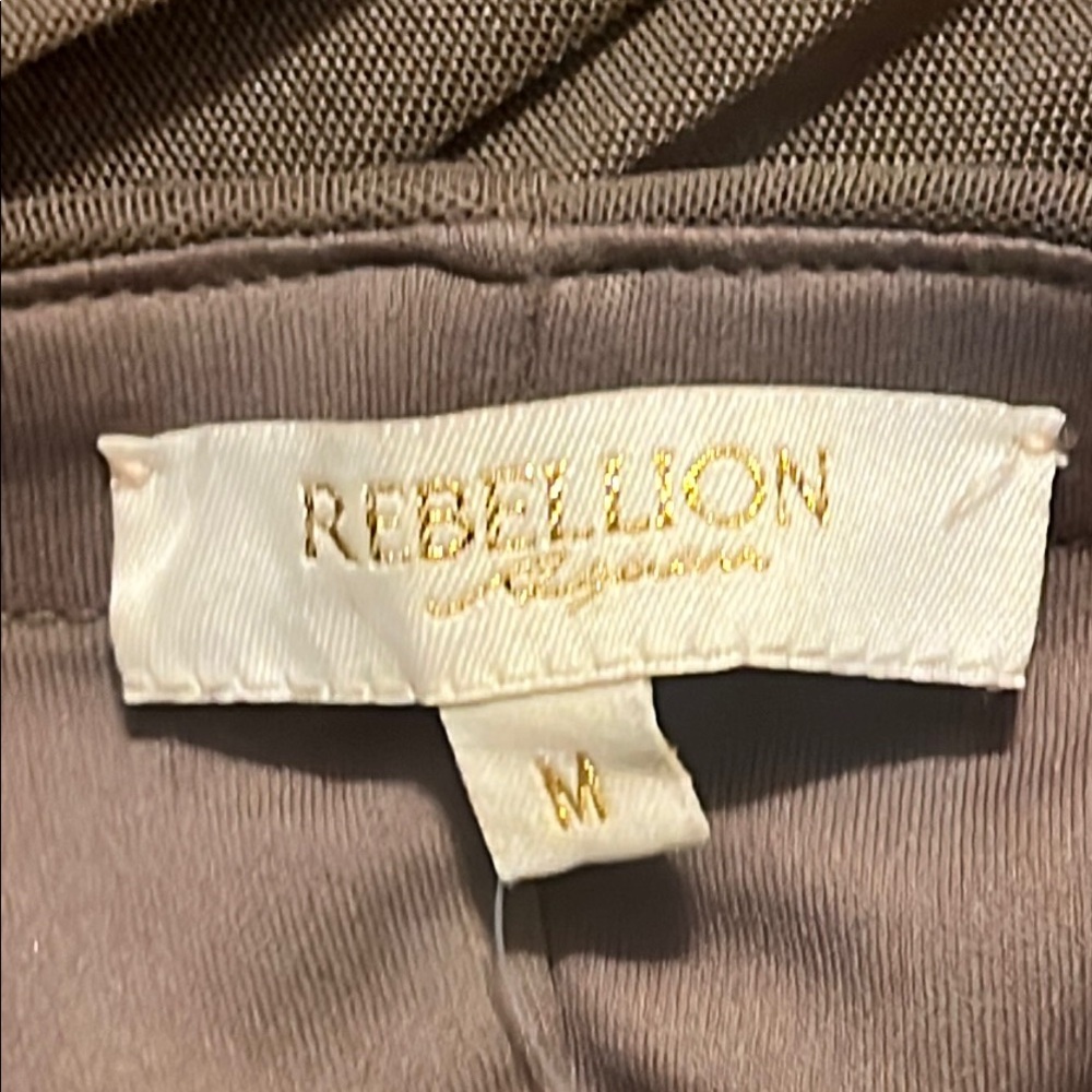 Rebellion Taupe Strapless Dress NWT - Picture 2 of 6